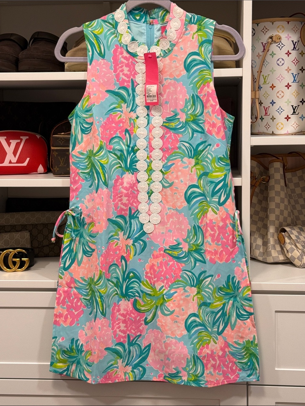 Lilly Pulitzer Jonna Romper Blue Ibiza Pineapple Shake NWT